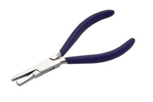 Blue Stainless Steel 5.5 inch Grip Handle Ring Holding Plier (Pack Of 2)
