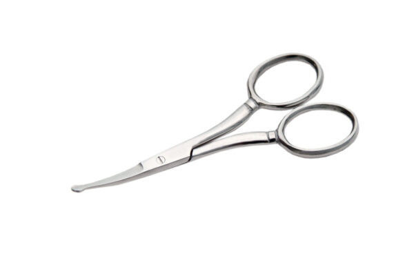3.5" CURVED SAFETY WITH PROBE SCISSORS (Pack Of 6)