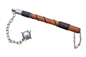 1 Stainless Steel Ball | Wooden Handle 18 inch Battle Mace