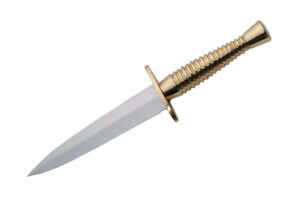 Commando Stainless Steel Blade | Brass Handle 7 inch Edc Dagger Knife