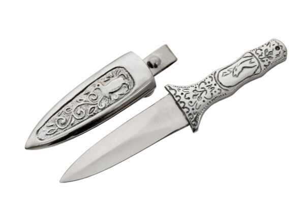 6 1/4" SILVER BOOT KNIFE