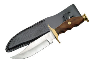 Defense Stainless Steel Blade | Wooden Handle 10.5 inch EDC Hunting Knife