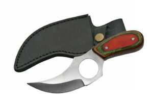 Multicolor Stainless Steel Blade | Wooden Handle 6 inch Edc Skinner Knife
