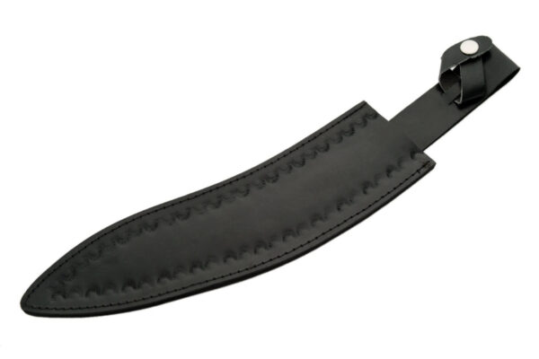 Black Stainless Steel Blade | Wooden Handle 17 inch Hunting Service Kukri