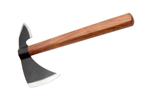 Tomahawk Bulls Eye Carbon Steel Blade | Wooden Handle 12.5 inch Axe