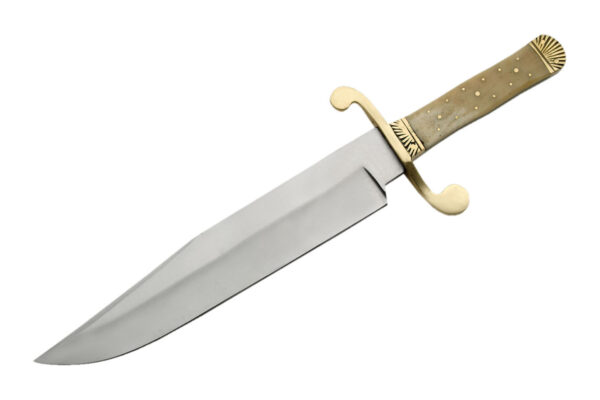 Classic Carbon Steel Blade | Bone Handle 15 inch Edc Bowie Knife