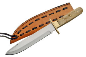 Missouri Stainless Steel Blade | Bone Handle 11 inch Edc Bowie Knife