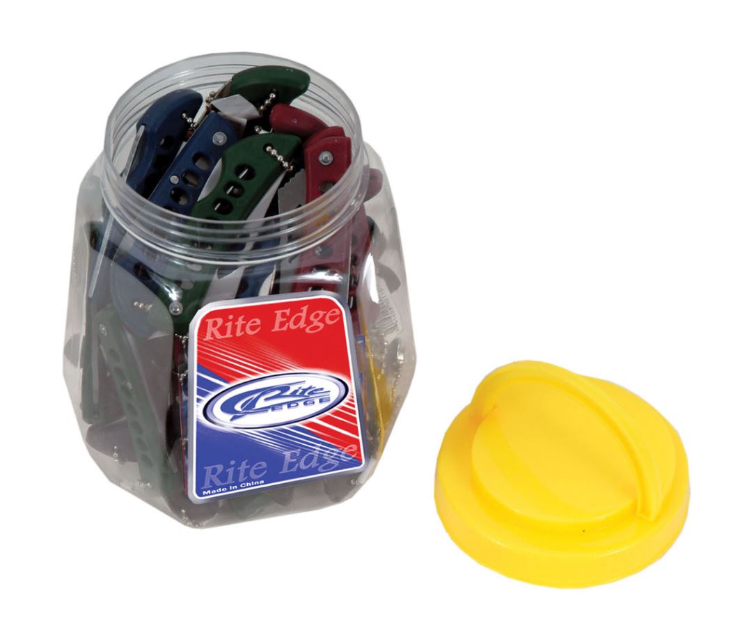 36 Piece Eagle Eye Folding Knife Jar 36 Piece Eagle Eye Folding Knife Jar