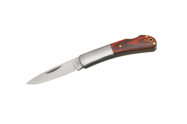 Clip Point Stainless Steel Blade | Colorwood Handle 3.5 inch Edc Folding Knife