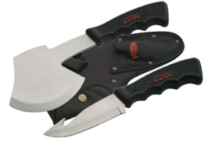 Rite Edge Stainless Steel Blade | Rubber Handle Guthook/Hatchet Combo Set