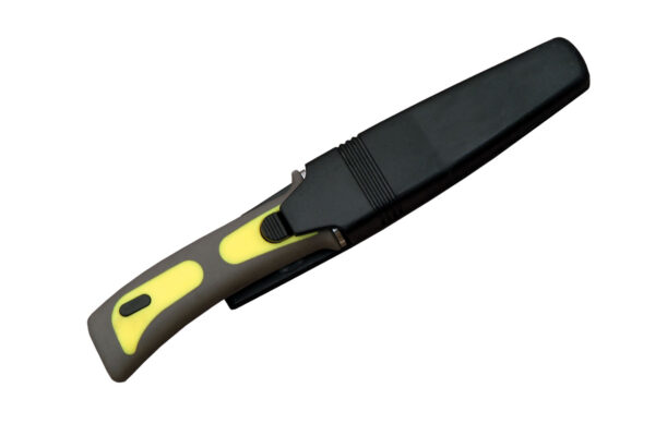 9" YELLOW DIVER'S KNIFE