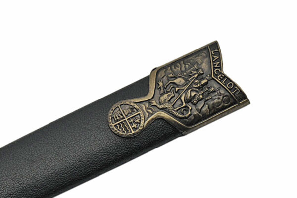 Medieval Lancelot Stainless Steel Blade | Black Handle 15.5 inch Dagger Knife