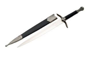 Medieval Stainless Steel Blade | Pewter Handle 15.5 inch Dagger Knife
