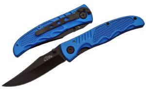4" BLUE FINGERSHARK FOLDING KNIFE