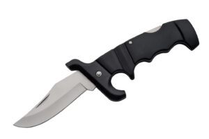 Black Defender Stainless Steel Blade | Plastic Handle 5.25 inch Edc Folding Knife