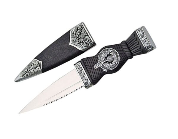 Ceremonial Scottish Stainless Steel Blade | Decorative Handle 2 Piece Edc Dirk Knife Set