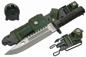 M-9 Military Style Stainless Steel Blade | Abs Handle 12.75 inch Hunting Knife
