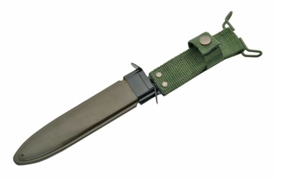 Military German Stainless Steel Blade | Leather Stacked Handle 12 inch Edc Hunting Knife
