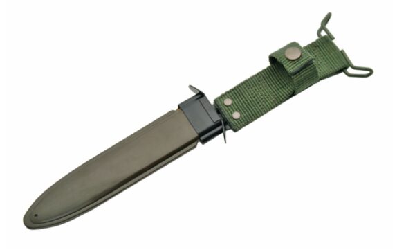 WWII M3 Stainless Steel Blade | Leather Stacked Handle 12 inch Hunting Trench Knife