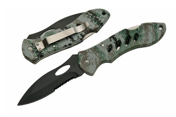 Digital Forrest Stainless Steel Blade | Abs Handle 4.5 inch Edc Pocket Folding Knife