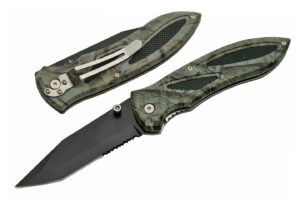 Camo Stainless Steel Blade | Plastic Handle 5 inch Edc Pocket Folding Knife