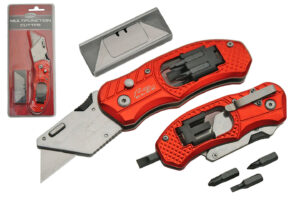 MULTI TOOL 4" CUTTER WITH SCREW BITS FOR CARPET, DRYWALL AND BOXES