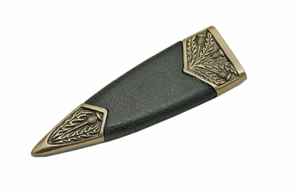 Lion Rampant Stainless Steel Blade | Decorative Bronze Finish Handle 7.25 inch Edc Scottish Hunting Knife