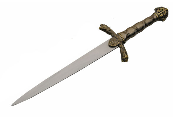 Renaissance Stainless Steel Blade | Brass Handle 15 inch Dagger Knife
