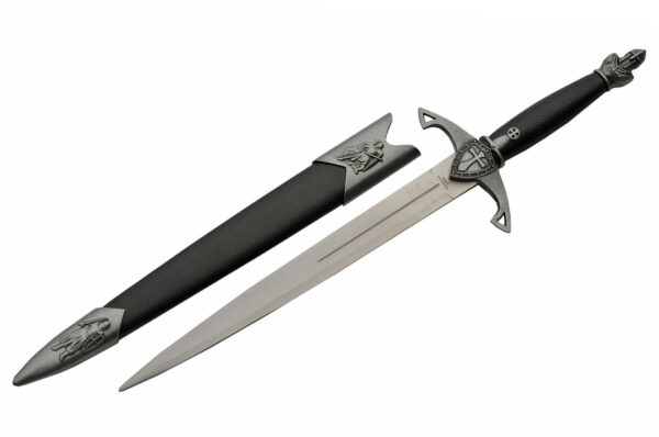 Knights Stainless Steel Blade | Pewter Handle 13.75 inch Dagger Knife