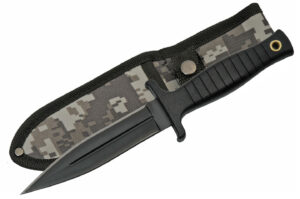 Camo Black Stainless Steel Blade | Abs Handle 9 inch Edc Hunting Combat Knife