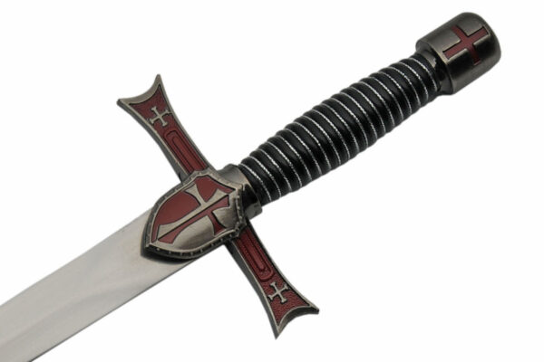 Red Crusader Stainless Steel Blade | Wire Wrapped Handle 15.5 inch Dagger Knife