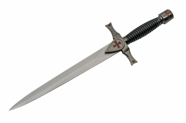 Crusader Guard Stainless Steel Blade | Wire Wrapped Handle 15.25 inch Dagger Knife