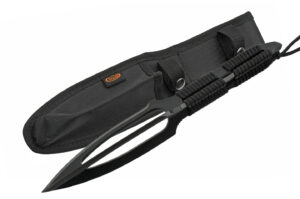 Striker Tri Stainless Steel Blade | Nylon Paracord Wrapped Handle 12 inch Edc Spear Knife