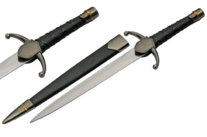 Medieval Plain Stainless Steel Blade | Zinc Alloy Handle 15 inch Dagger Knife