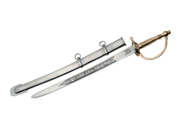 Medieval CSA/NCO Stainless Steel Blade | Metal Handle 22 inch Sword