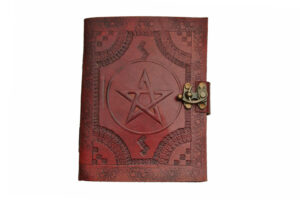 Star Leather Embossed 5″x7″ Notebook Journal With Lock