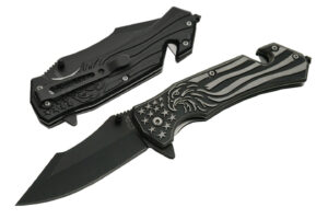 Eagle Pride Stainless Steel Blade | Titanium Finish Handle 5 inch Edc Pocket Folding Knife