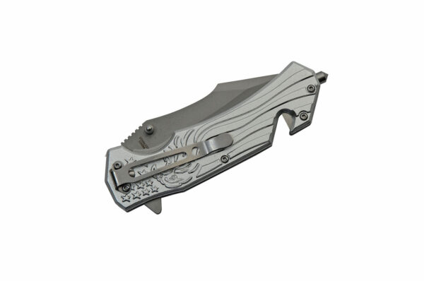 USA Eagle Pride Stainless Steel Blade | Aluminum Handle 5 inch Edc Pocket Folder