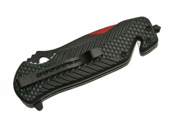 Red Wrecker Stainless Steel Blade | Abs Handle 8.5 inch Edc Folding Knife