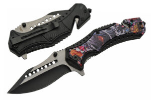 Mad Dragon Stainless Steel Blade | Aluminum Handle 4.75 inch Edc Pocket Folding Knife