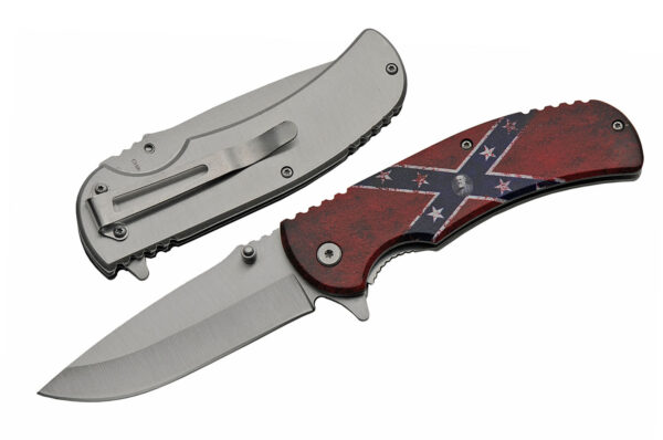 Confederate Stainless Steel Blade | Plastic Handle 8 inch Edc Folding Knife