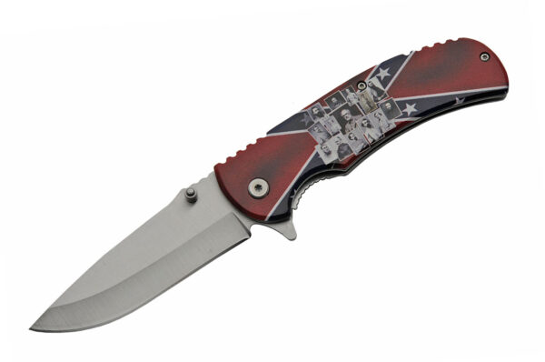 Confederate Generals Stainless Steel Blade | Plastic Handle 8 inch Edc Folding Knife
