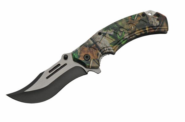 Tree Stainless Steel Blade | Camo Abs Handle 5 inch Edc Folding Knife