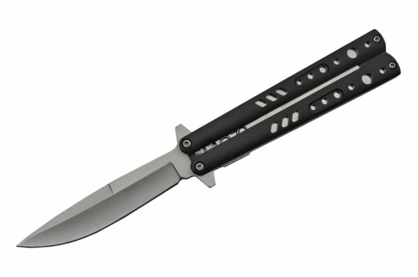 Black Fly Stainless Steel Blade | Aluminum Handle 8 inch Edc Folding Knife