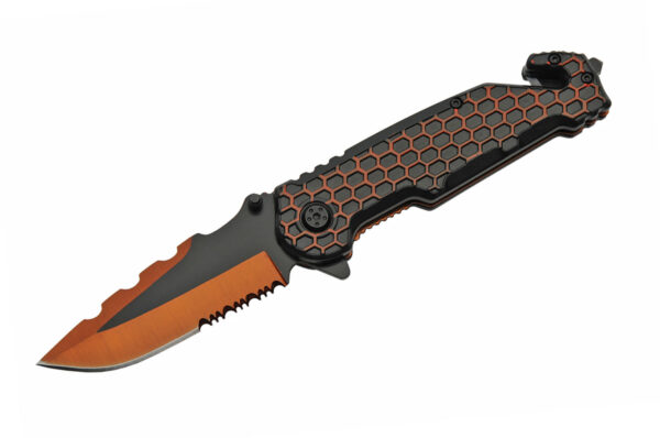 Honeycomb Stainless Steel Blade | Abs Handle 4.5 inch Edc Pocket Folding Knife