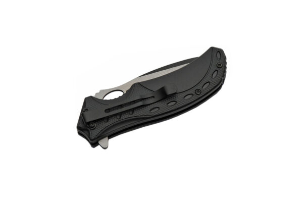 Bright Wildlife Bear Two Tone Stainless Steel Blade | Aluminum Handle 4.5 inch Edc Pocket Folding Knife