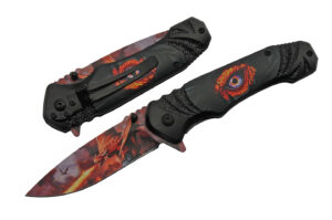 Dragon Eye Stainless Steel Blade | Abs Handle 8.25 inch Edc Folding Knife
