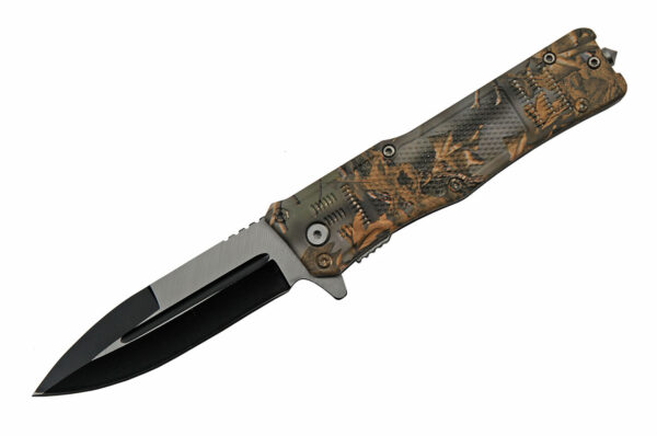 Camo Stainless Steel Blade | Abs Handle 8.75 inch Edc Folding Knife