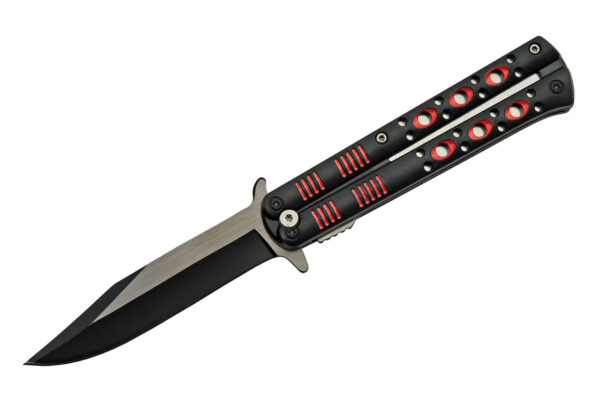 Red Fly Stainless Steel Blade | Abs Handle 9 inch Edc Folding Knife