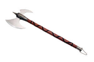 Tribal African Stainless Steel Blade | Wooden Handle 32.5 inch Axe